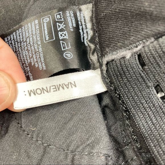 H&M High Rise Jegging Pants black Wash Skinny Stretchy 24x25 - Picture 7 of 11